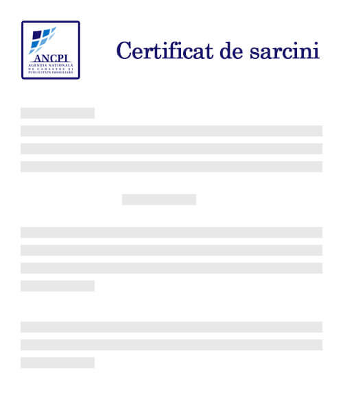 Document Certificat de sarcini